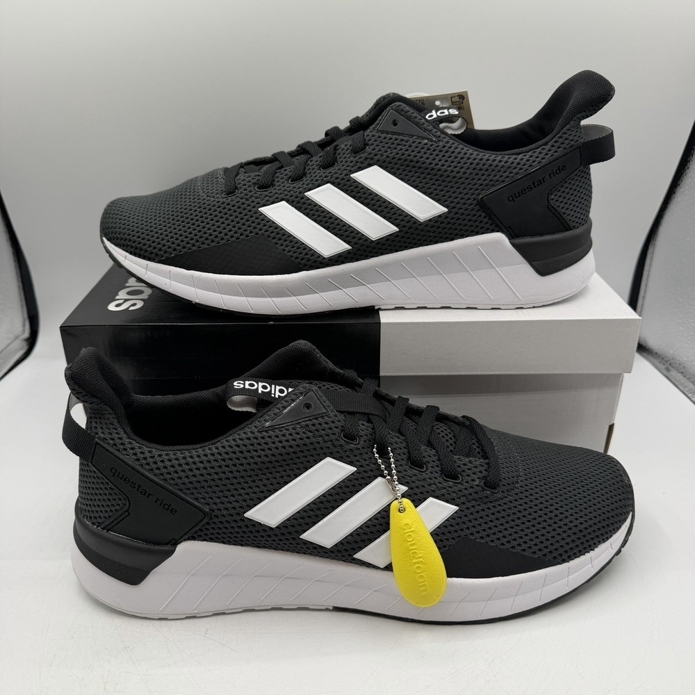 Adidas Questar Ride Running Shoes Men's Size 11 Black/White Sneakers DB1346